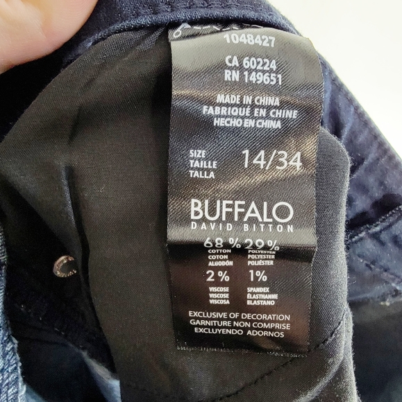 4 for $20 Buffalo David Bitton Francesca Midrise Skinny Stretch  Jeans 14 - Picture 7 of 7